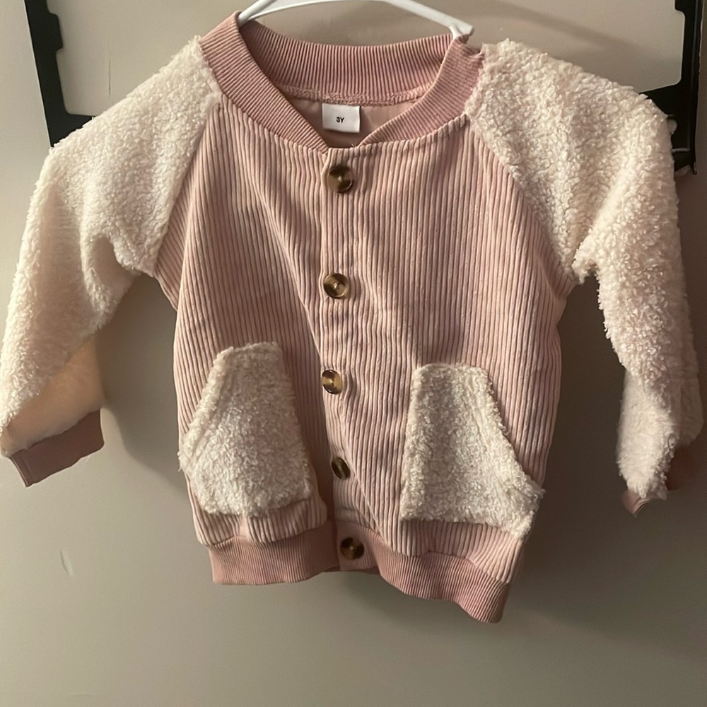 Light pink long sleeve jacket